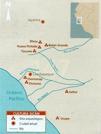 mapa cultura lambayeque sican